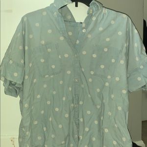 Polka Dot Button Up